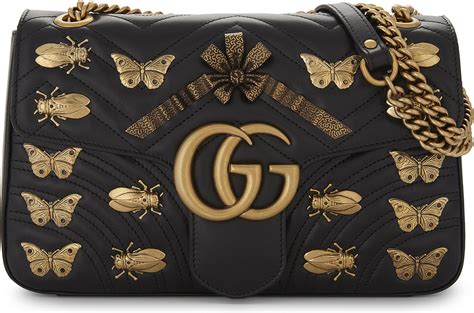 GUCCI GG Marmont Mini Animal Stud Cross Bag 488426 